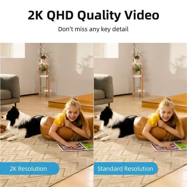 Alt view image 6 of 7 - aosu Solar Security Cameras Wireless Outdoor/Indoor, Doorbell Camera for Home Safety