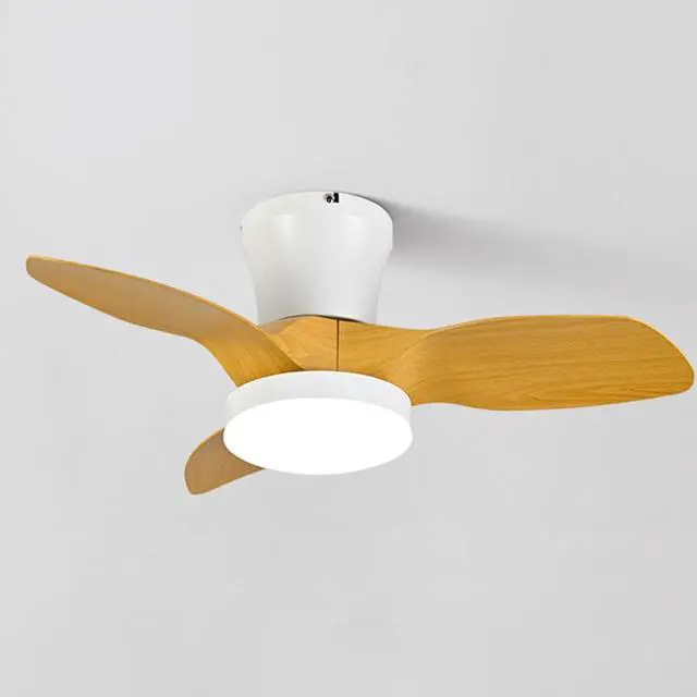 Main image of Modern Low Profile Ceiling Fan with Lights 28 inch Ceiling Fan With Light and Remote, Reversible DC Motor, 3CCT, 6 speed, Noiseless, Small Flush Mount Ceiling Fans for Bedroom Living Room