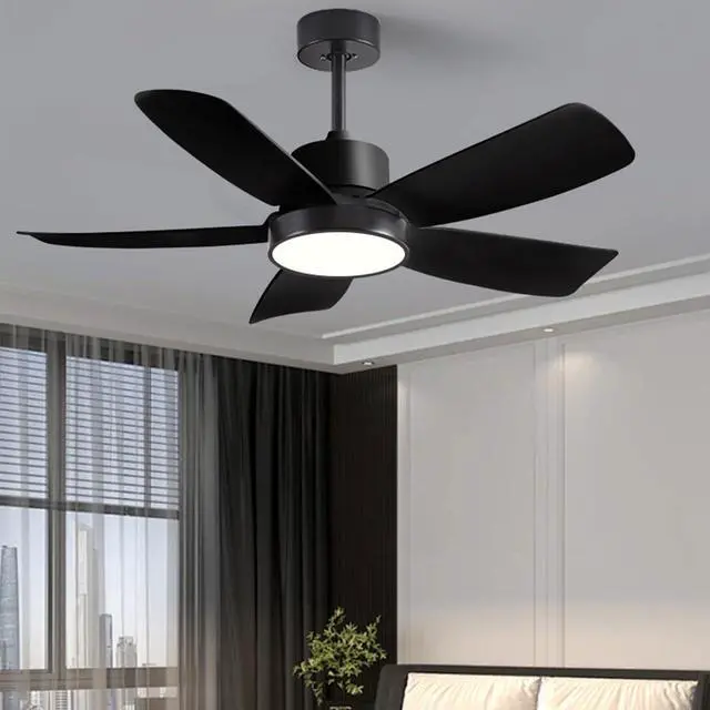 Alt view image 3 of 7 - Ceiling Fan with Lights 3 CCT Modern remote ceiling fans 6 speed Reversible DC motor Boom type ceiling fans with light 42 inch outdoor ceiling fans for Bedroom Living Room Kids Room