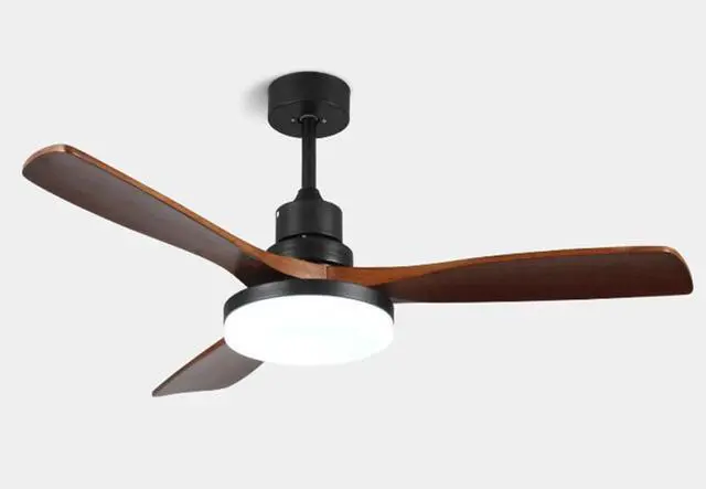 Main image of 36 inch Wood Ceiling Fan with Lights Retro 3-Blade Ceiling Fan with Light and Remote, Reversible, 6 Speed, 3CCT, Mute Ceiling Fans for Bedroom Living Room Kids Room
