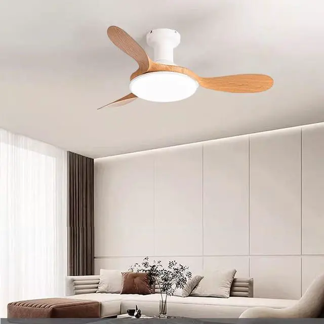 Alt view image 2 of 7 - Modern Ceiling Fans with Lights Flush Mount 42 inch Ceiling Fan with Light and Remote 6 Speed 3 Color Dimmable Smart Ceiling Fans Low Profile Ceiling Fans with Reversible DC Motor for Bedroom
