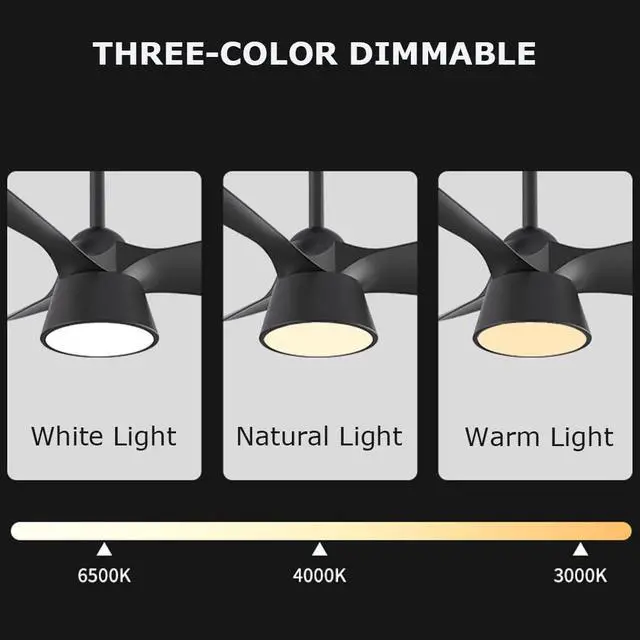 Alt view image 4 of 7 - Simple Small Ceiling Fan with Light 32 Inch Ceiling Fans with Lights and Remote Iron Acrylic Low Profile Ceiling Fan with Light Outdoor Ceiling Fans for Patios with Light