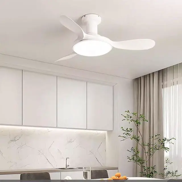 Alt view image 2 of 7 - Modern Ceiling Fans with Lights Flush Mount 42 inch Ceiling Fan with Light and Remote 6 Speed 3 Color Dimmable Smart Ceiling Fans Low Profile Ceiling Fans with Reversible DC Motor for Bedroom