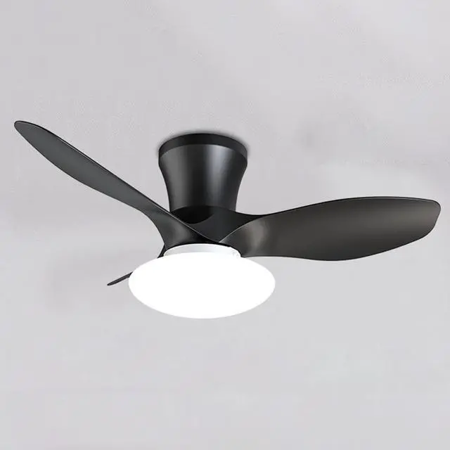 Main image of Modern Remote Ceiling Fan with Lights Simple 32 Inch Small Ceiling Fan with Light LED Smart Dimmable Fan Light Flush Mount Indoor Low Profile Ceiling Fan with Light