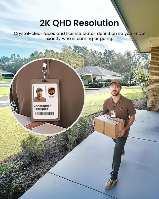 Alt view image 5 of 7 - aosu Solar Security Cameras Wireless Outdoor/Indoor, 4 Pack