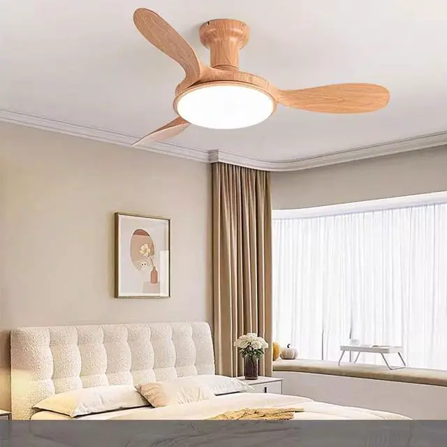 Alt view image 2 of 7 - Modern Ceiling Fans with Lights Flush Mount 42 inch Ceiling Fan with Light and Remote 6 Speed 3 Color Dimmable Smart Ceiling Fans Low Profile Ceiling Fans with Reversible DC Motor for Bedroom
