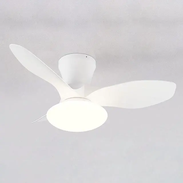 Main image of Modern Remote Ceiling Fan with Lights Simple 32 Inch Small Ceiling Fan with Light LED Smart Dimmable Fan Light Flush Mount Indoor Low Profile Ceiling Fan with Light