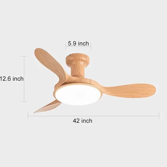 Alt view image 7 of 7 - Modern Ceiling Fans with Lights Flush Mount 42 inch Ceiling Fan with Light and Remote 6 Speed 3 Color Dimmable Smart Ceiling Fans Low Profile Ceiling Fans with Reversible DC Motor for Bedroom