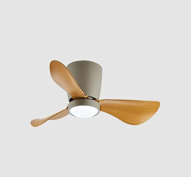 Main image of Simple 24 Inch Ceiling Fan with Lights Flush Mount Modern Ceiling Fan Light Ceiling Fans with Lights and Remote Low Profile Dimmable Ceiling Fans with Lights for Bedroom