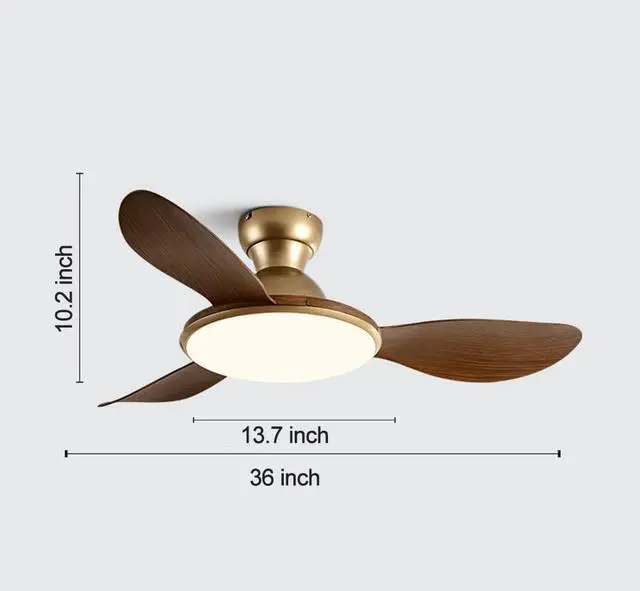 Alt view image 7 of 7 - Ceiling Fan with Lights, 36 inch Ceiling Fan with Lights and Remote, Reversible Blades, Quiet Motor, LED Dimmable Modern Ceiling Fans for Bedroom,Indoor/Outdoor Patio Use