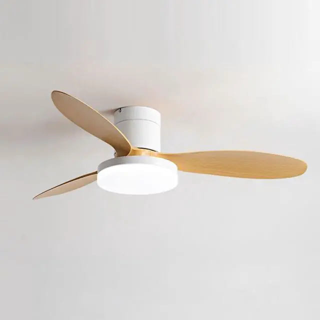 Main image of Flush Mount 42 inch Ceiling Fan with Lights, Low Profile Ceiling Fan with Light and Remote, Reversible Quiet DC Motor, 6 Speed, Dimmable Modern Ceiling Fans for Bedroom/Farmhouse/Patio/Indoor