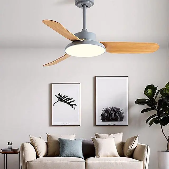 Alt view image 4 of 7 - Modern 3 Color Ceiling Fan with Lights Mute Flush Mount Ceiling Fan Light Low Profile 45 Inch Ceiling Fan for Bedroom LED Ceiling Fans with Lights and Remote Outdoor Ceiling Fans for Patios