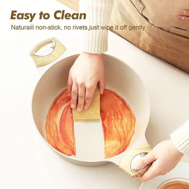 Alt view image 4 of 7 - Ceramic Cookware Sets, Pots and Pans Set Nonstick, 20-Piece Induction Cookware, Non-toxic Healthy Non Stick Kitchen Cooking Set with Stay-Cool Handles, PFAS PTFE PFOA PFOS Free