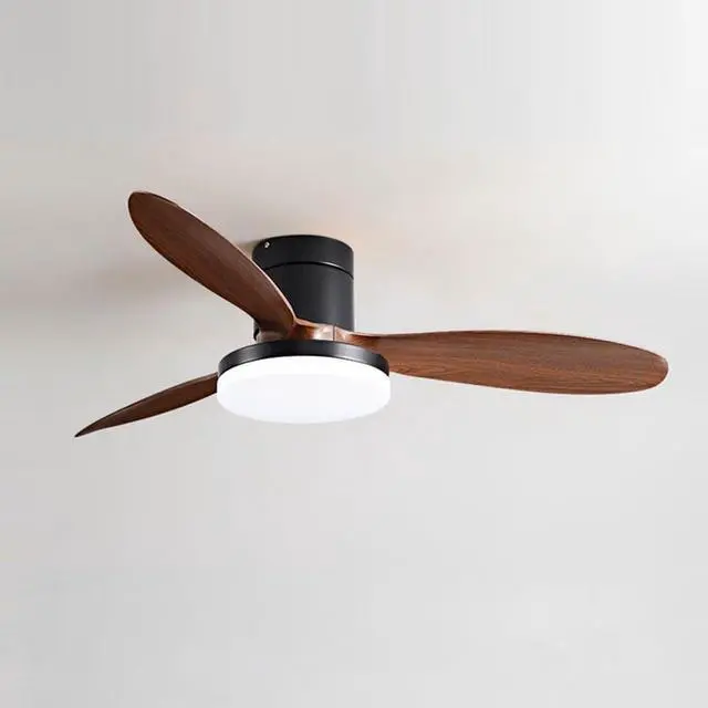 Main image of Flush Mount 42 inch Ceiling Fan with Lights, Low Profile Ceiling Fan with Light and Remote, Reversible Quiet DC Motor, 6 Speed, Dimmable Modern Ceiling Fans for Bedroom/Farmhouse/Patio/Indoor