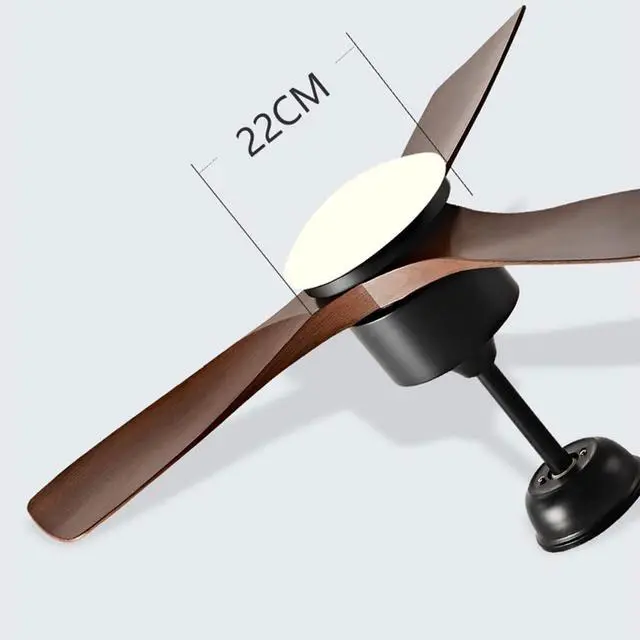 Alt view image 5 of 7 - 36 Inch Ceiling Fans with Lights and Remote Imitation Wood Small Ceiling Fan with Light Modern Simple Low Profile Ceiling Fan with Light 6 Speed 3 Color Mute Fan Light