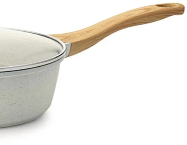 Main image of Sauce Pan Bakelite Handle Replacement Only Compatible with 2.6 QT Saucepan with lid White