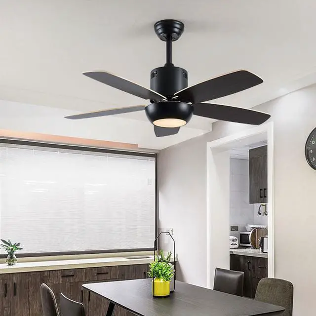 Alt view image 4 of 4 - Modern Ceiling Fan With Light and Remote 42 inch Indoor/Outdoor Ceiling Fans with Lights Reversible DC Motors, 3CCT Dimmable Timer Noiseless Ceiling Fans for Bedroom Living Room Patio