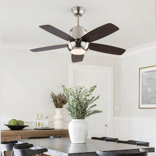 Alt view image 3 of 4 - Modern Ceiling Fan With Light and Remote 42 inch Indoor/Outdoor Ceiling Fans with Lights Reversible DC Motors, 3CCT Dimmable Timer Noiseless Ceiling Fans for Bedroom Living Room Patio