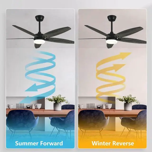 Alt view image 5 of 7 - 36 inch Smart Ceiling Fan with Lights and Remote, Modern Simple Ceiling Fans with Lights, 6 Speed Reversible Quiet DC Motor, 3CCT for Bedroom Living Room Kids Room