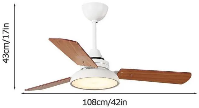 Alt view image 7 of 7 - Modern Home Ceiling Fan with Lights 42 Inch Wood Kitchen Ceiling Fan with Lights LED Dimmable Smart Ceiling Fan Bedroom Ceiling Fans with Lights and Remote Farmhouse Ceiling Fan with Light