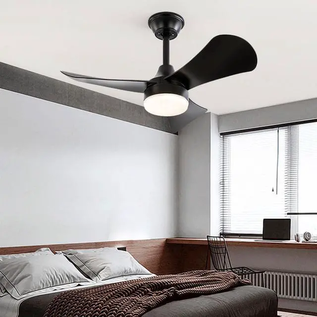 Alt view image 5 of 7 - 30 inch Ceiling Fans with Lights Modern Remote Control Quiet Ceiling Fans with Lights Dimmable 3 Color LED,6 Speed Reversible DC Motor,3 Blades Ceiling Fan for Bedroom Living Room