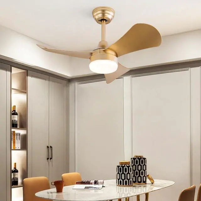 Alt view image 2 of 4 - 30 inch Ceiling Fans with Lights Modern Remote Control Quiet Ceiling Fans with Lights Dimmable 3 Color LED,6 Speed Reversible DC Motor,3 Blades Ceiling Fan for Bedroom Living Room