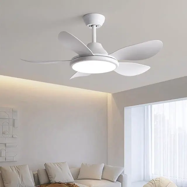 Alt view image 2 of 7 - 42 inch Ceiling Fan with Lights Modern Ceiling Fan With Lights and Remote, 3CCT 6-Speeds Quiet DC Moto, Indoor Low Profile Ceiling Fan for Living Room,Indoor/Outdoor Use