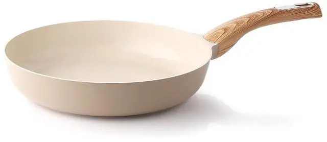 Main image of Nonstick Frying Pan Skillet, Egg pan, Omelette Pan, Healthy Cookware Chef's Pan, PFOA Free, 9.5 Inch, Taupe