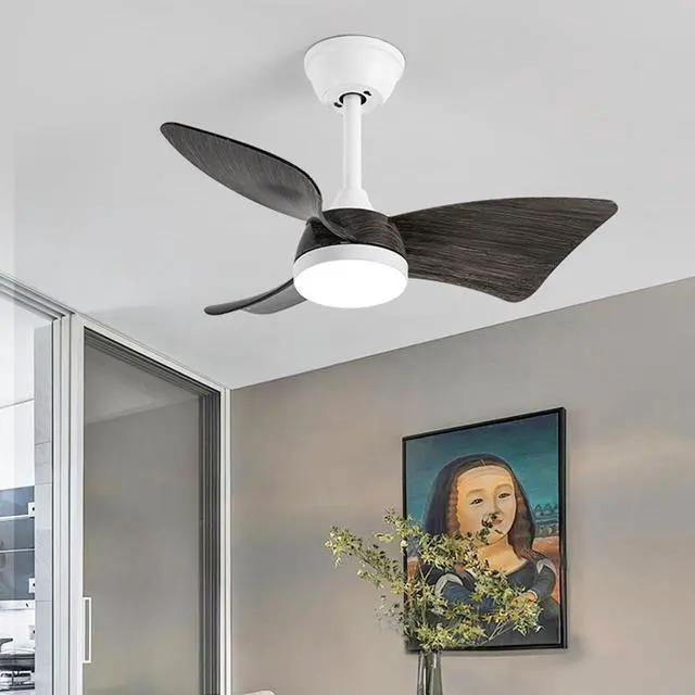 Alt view image 3 of 7 - 38 inch Ceiling Fan with Lights Modern Ceiling Fan with Light and Remote 6 Speed, 3 CCT, Reversible Small Ceiling Fan with Light for Bedroom Living Room Kids Room Small Space