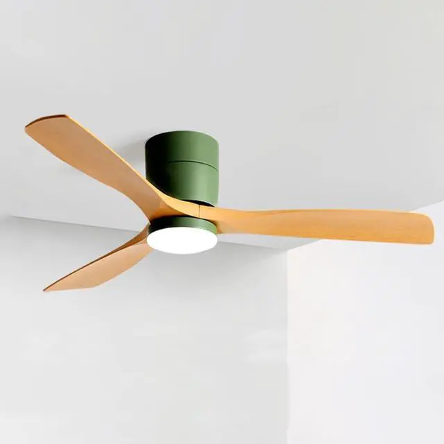 Main image of Ceiling-Mounted Ceiling Fan with Lights 42 Inch Imitation Wood Ceiling Fan Light 5 Speed 3 Color with Remote Bedroom Ceiling Fan LED Modern Smart Ceiling Fan with Light
