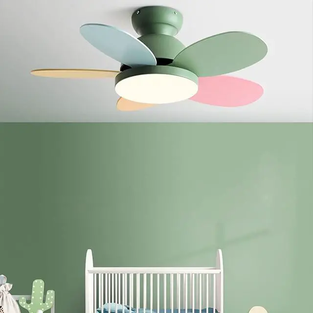 Alt view image 2 of 7 - 36 Inch Remote Ceiling Fan with Lights Modern Flush Mount Bedroom Ceiling Fan Wood Dimmable Smart Fan Light Mute Living Room Ceiling Fan Outdoor Ceiling Fans for Patios with Light