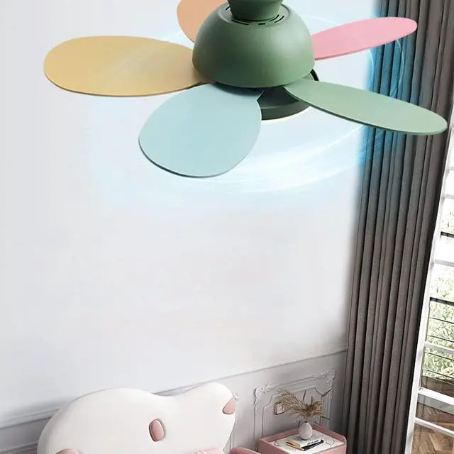 Alt view image 3 of 7 - 36 Inch Remote Ceiling Fan with Lights Modern Flush Mount Bedroom Ceiling Fan Wood Dimmable Smart Fan Light Mute Living Room Ceiling Fan Outdoor Ceiling Fans for Patios with Light