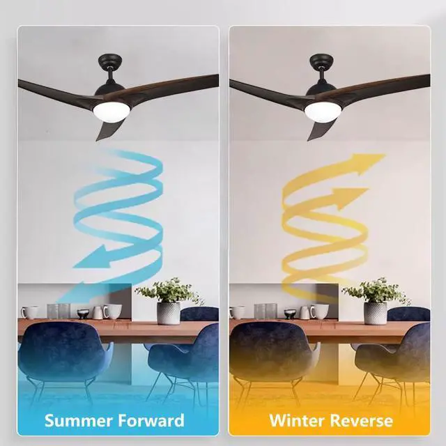 Alt view image 4 of 7 - 42 inch LED Ceiling Fan with Lights Modern Ceiling Fan with Lights and Remote, Reversible, 3CCT, 6 Speeds, Noiseless, Smart Ceiling Fans for Bedroom, Living Room