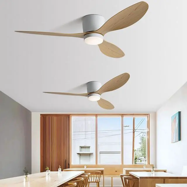 Alt view image 2 of 7 - Low Profile Ceiling Fans with Lights 36 inch Flush Mount Ceiling Fan with Lights and Remote, 3CCT Dimmable, 6 Speed, Reversible Modern Ceiling Fans with Light for Bedroom Living Room