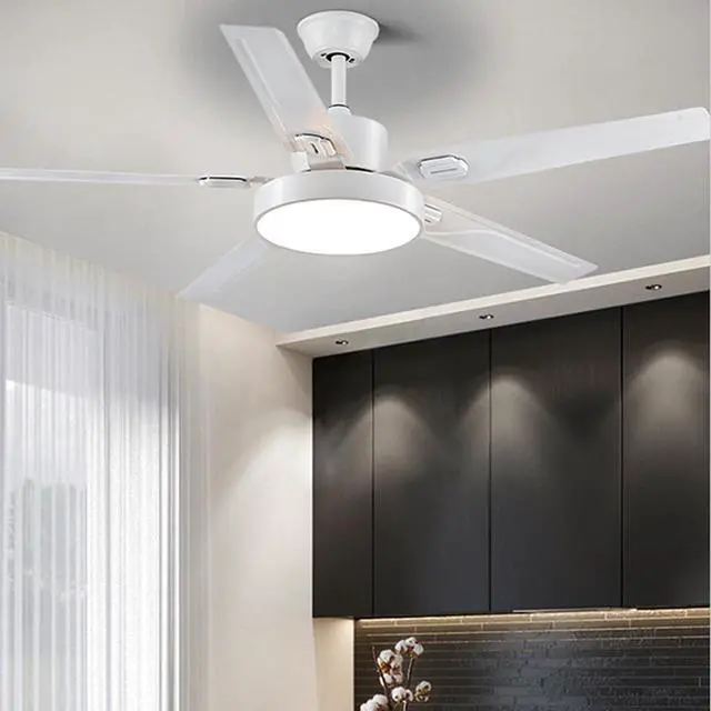 Alt view image 2 of 5 - 42 Inch Modern Ceiling Fan with Lights Frequency Conversion Remote Ceiling Fan Light 6 Speed 3 Color Bedroom Ceiling Fan Outdoor Ceiling Fans for Patios with Light
