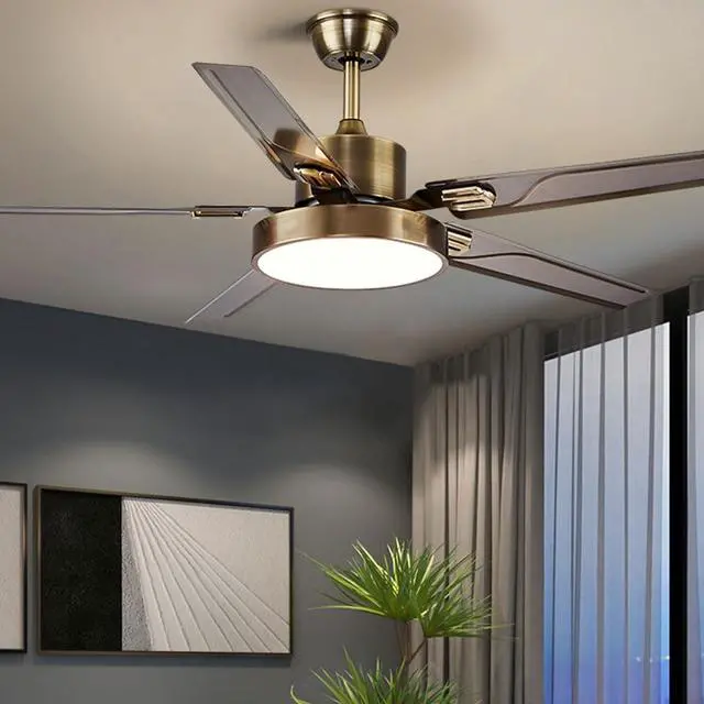 Alt view image 2 of 7 - 42 Inch Modern Ceiling Fan with Lights Frequency Conversion Remote Ceiling Fan Light 6 Speed 3 Color Bedroom Ceiling Fan Outdoor Ceiling Fans for Patios with Light