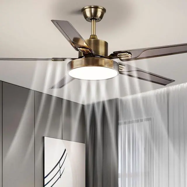 Alt view image 3 of 7 - 42 Inch Modern Ceiling Fan with Lights Frequency Conversion Remote Ceiling Fan Light 6 Speed 3 Color Bedroom Ceiling Fan Outdoor Ceiling Fans for Patios with Light