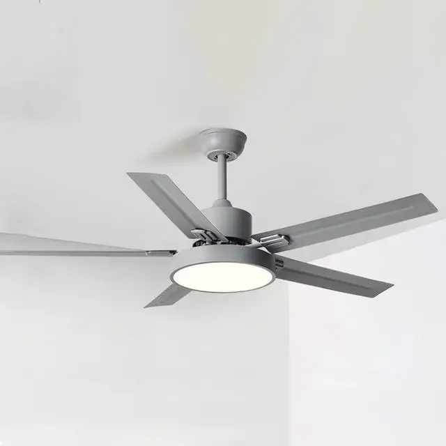 Main image of 42 Inch Ceiling Fan with Lights and Remote Stainless Steel Indoor Ceiling Type Fan Light 3 Speed 3 Color Smart Ceiling Fan with Light Outdoor Ceiling Fans for Patios with Light