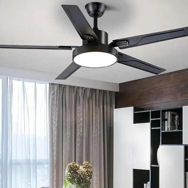 Alt view image 2 of 5 - 42 Inch Modern Ceiling Fan with Lights Frequency Conversion Remote Ceiling Fan Light 6 Speed 3 Color Bedroom Ceiling Fan Outdoor Ceiling Fans for Patios with Light