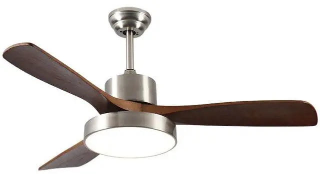 Main image of Wood Ceiling Fan with Lights, 36 inch Ceiling Fan with Lights and Remote, Reversible DC Motor, 6 Speeds, 3CCT, Noiseless, Modern Ceiling Fan with Lights for Bedroom Living Room