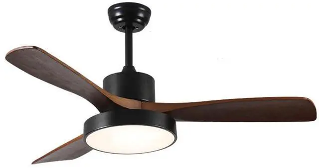 Main image of Wood Ceiling Fan with Lights, 36 inch Ceiling Fan with Lights and Remote, Reversible DC Motor, 6 Speeds, 3CCT, Noiseless, Modern Ceiling Fan with Lights for Bedroom Living Room