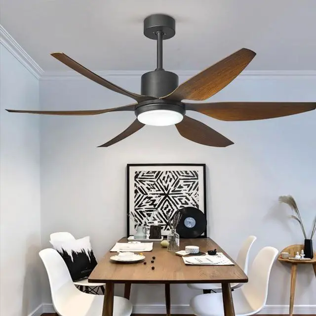 Alt view image 2 of 7 - 54 inch High wind power Ceiling Fan with Lights 5 Speed Adjustable DC motor ceiling fan with lights and remote 3 CCT LED Indoor Ceiling Fans for Bedroom Living Room Kids Room