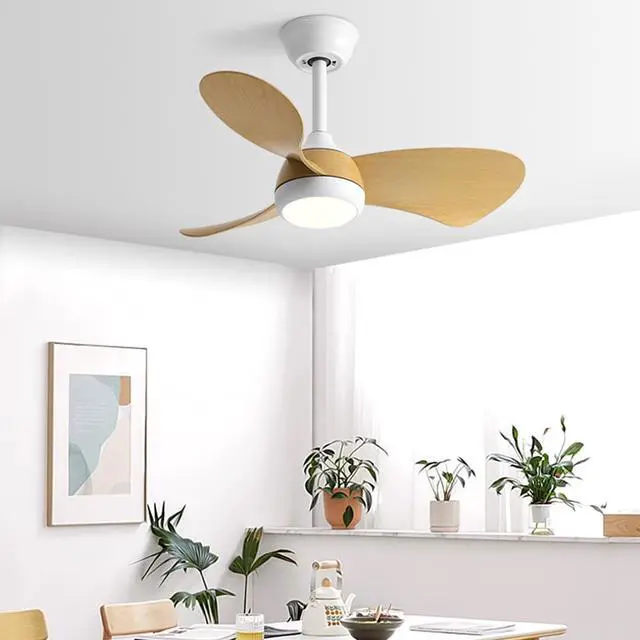 Alt view image 2 of 7 - Ceiling Fans with Lights 30" Ceiling Fans with Lights and Remote, 3CCT, 6 Speeds, Reversible DC Motor, Noiseless, Small LED Ceiling Fans for Bedroom Living Room