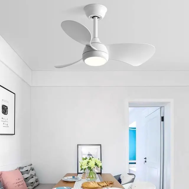 Alt view image 2 of 7 - Ceiling Fans with Lights 30" Ceiling Fans with Lights and Remote, 3CCT, 6 Speeds, Reversible DC Motor, Noiseless, Small LED Ceiling Fans for Bedroom Living Room