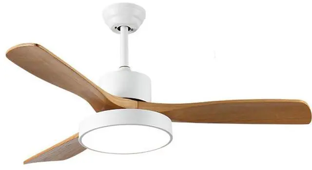 Main image of Wood Ceiling Fan with Lights, 36 inch Ceiling Fan with Lights and Remote, Reversible DC Motor, 6 Speeds, 3CCT, Noiseless, Modern Ceiling Fan with Lights for Bedroom Living Room