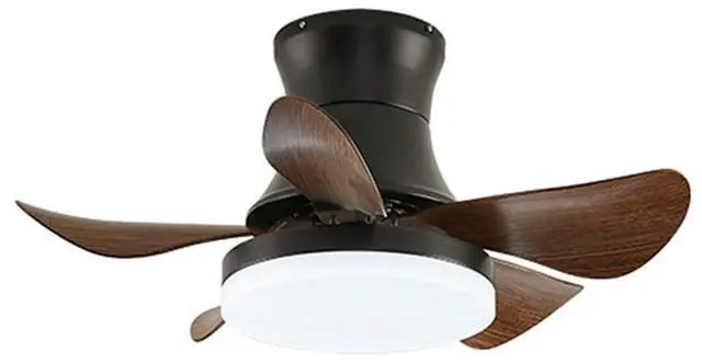 Main image of 26 inch Small Ceiling Fan with Lights, Modern Flush Mount Indoor Ceiling Fans with Lights and Remote, 6 Speed 3 Color, Reversible DC Motor, Low Profile Ceiling Fans for Bedroom Living Room