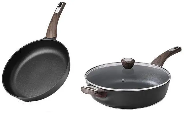Main image of 9.5Inch Frying Pan Nonstick Skillet Chefs with 12Inch Deep Fry Pan 5Quart Saute Pan, Free of Intentionally Added PFOA/PFOS, Induction Compatible