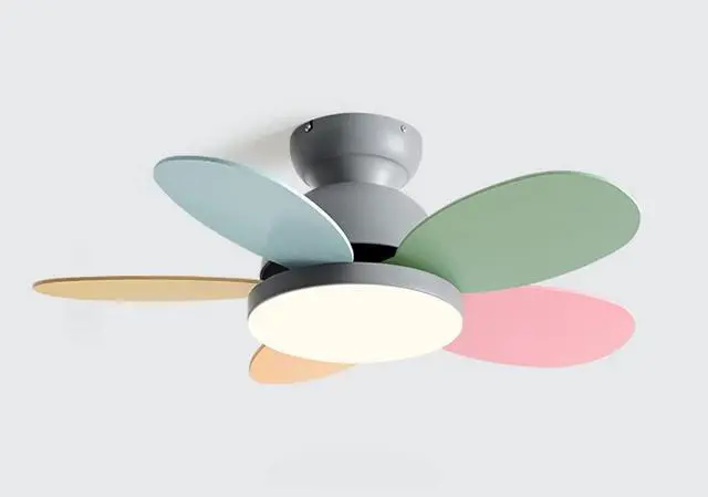 Main image of 36 Inch Remote Ceiling Fan with Lights Modern Flush Mount Bedroom Ceiling Fan Wood Dimmable Smart Fan Light Mute Living Room Ceiling Fan Outdoor Ceiling Fans for Patios with Light