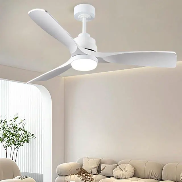 Alt view image 2 of 7 - Ceiling Fan with Lights 36 inch LED Modern Ceiling Fans with Lights and Remote, 6 Speeds, Reversible, 3 Color Dimmable, Retro Ceiling Fan with Lights for Bedroom Living Room