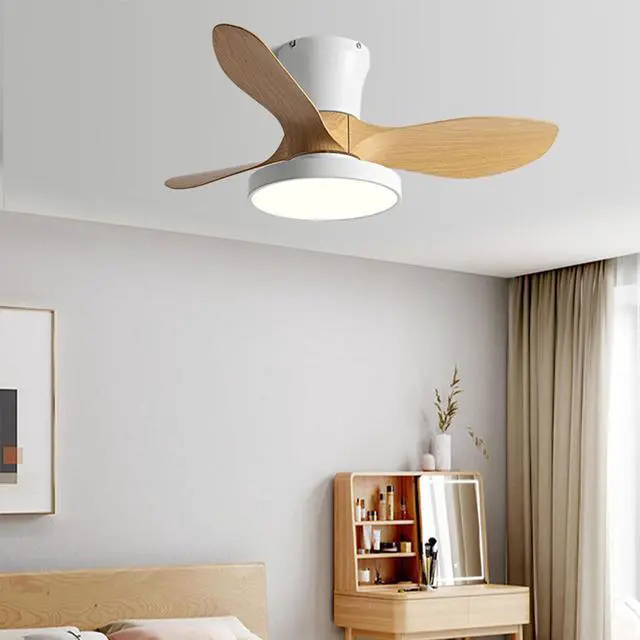 Alt view image 2 of 7 - Flush Mount Ceiling Fans with Lights 36 inch Low Profile Ceiling Fan with Light and Remote Control, Reversible, 3CCT Dimmable, 6 Speeds Small Ceiling Fan for Bedroom Indoor/Outdoor Use